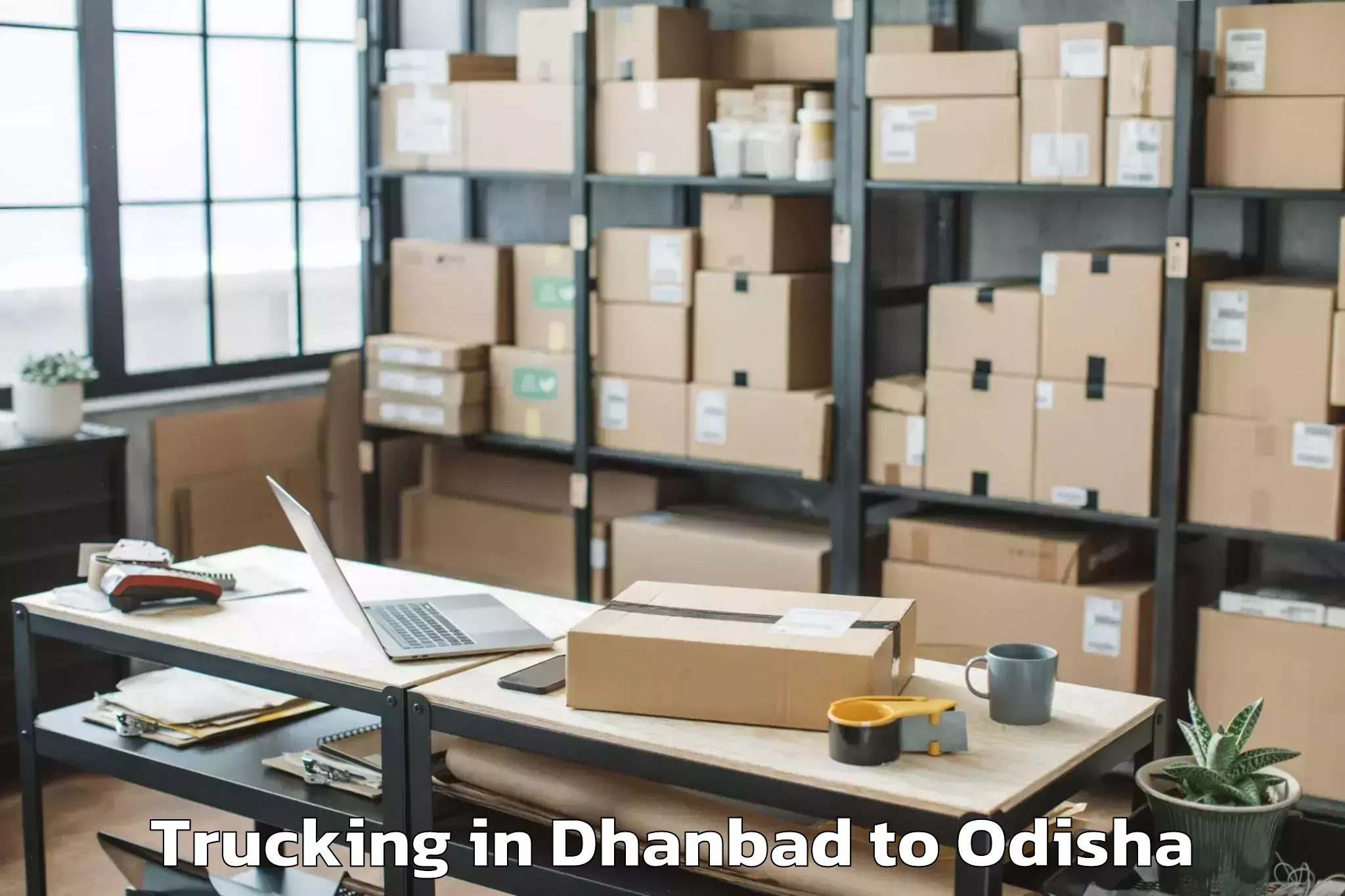 Hassle-Free Dhanbad to Athagarh Trucking